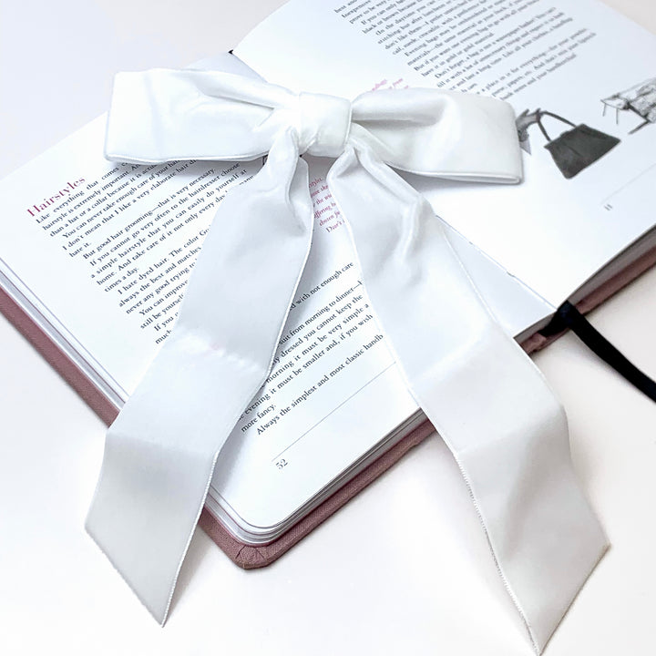 City Sunset Velvet Bow in White - Giddy Up Glamour Boutique