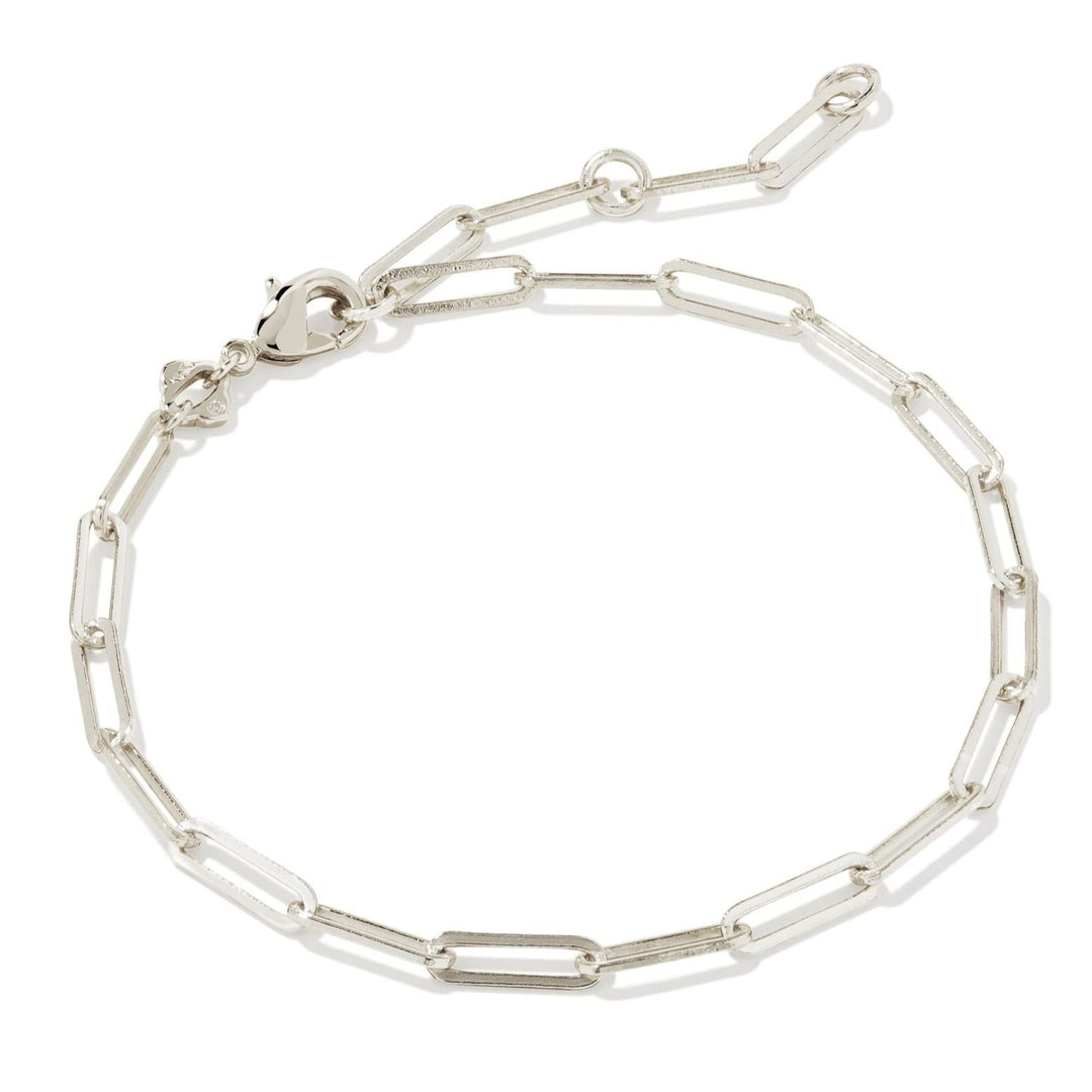 Kendra Scott | Courtney Silver Paperclip Bracelet - Giddy Up Glamour Boutique