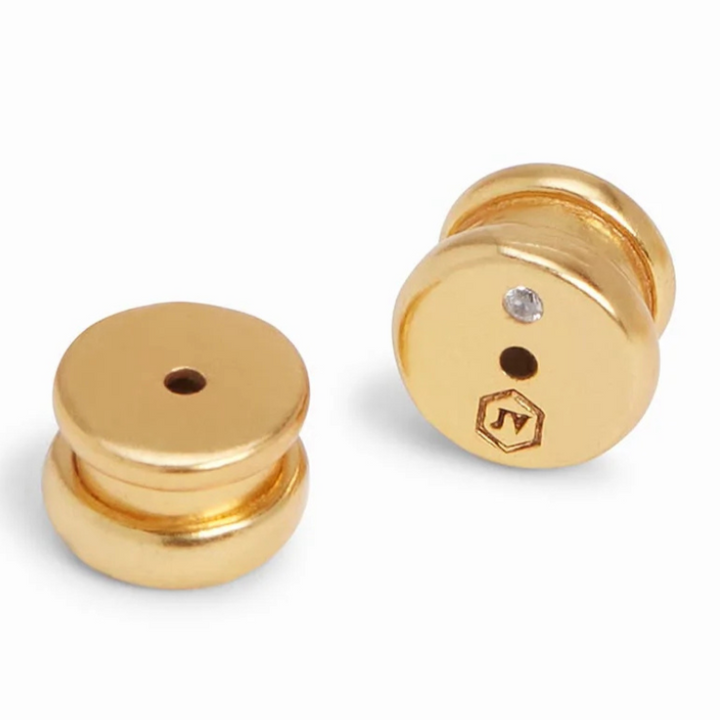 Julie Vos | Crescent Stone Hoop Pearl