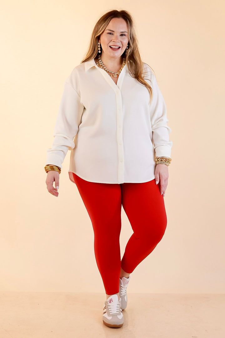 SPANX | Booty Boost® Performance and Shaping 7/8 Leggings in Red