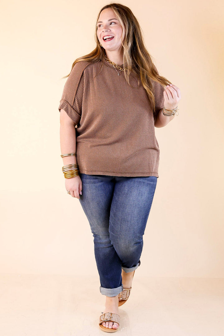 Judy Blue | On a Roll Cuffed Slim Fit Boyfriend Jeans in Dark Wash