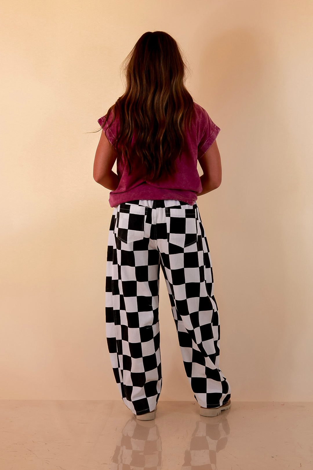 Chic Made Easy Short Sleeve Shirt in Plum Purple