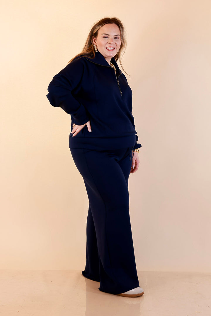 SPANX | AirEssentials Half Zip in Timeless Navy