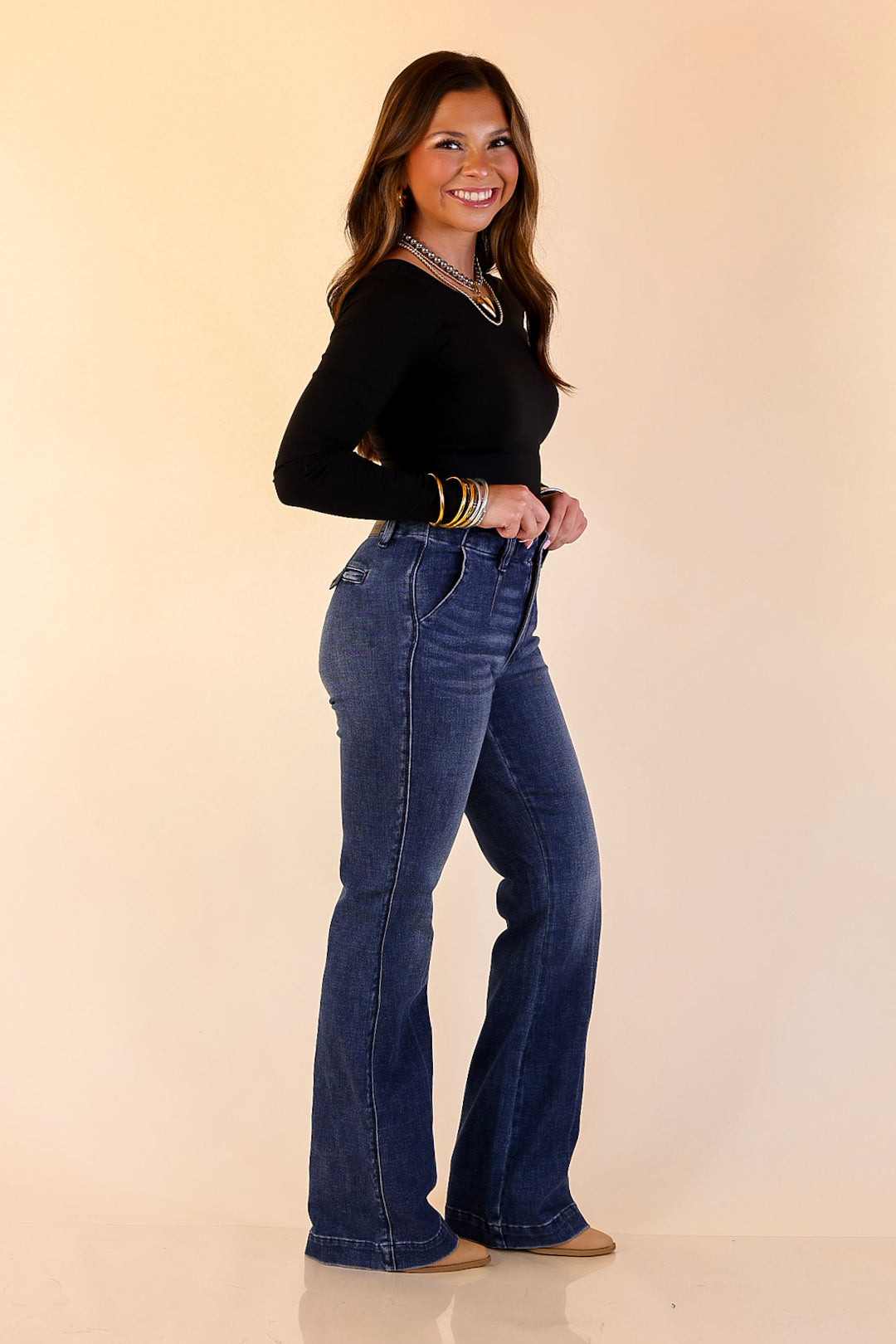 Judy Blue | Finest Fit Bootcut Trouser Jean in Dark Wash