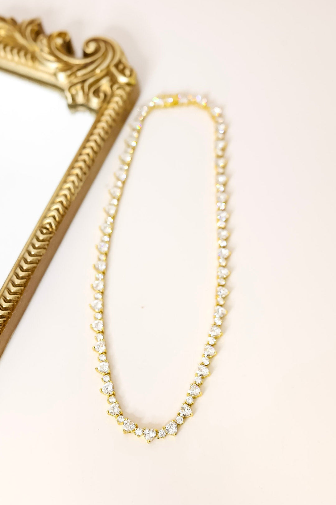 Kinsey Designs | Zanata Heart Tennis Necklace in Gold
