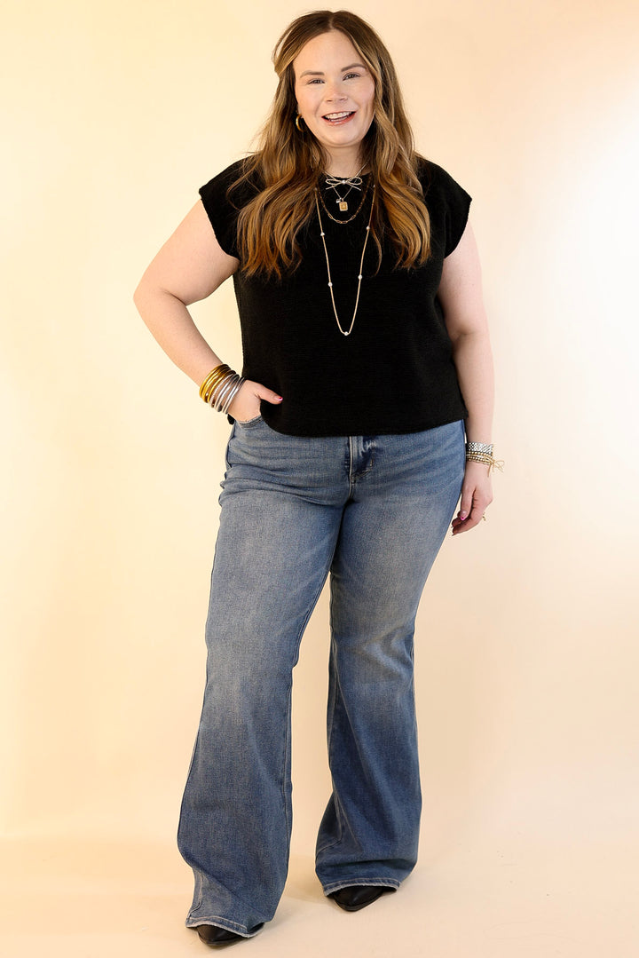 Judy Blue | Ready to Roll Tummy Control Flare Jean with Shield Back Pockets in Vintage Medium Wash