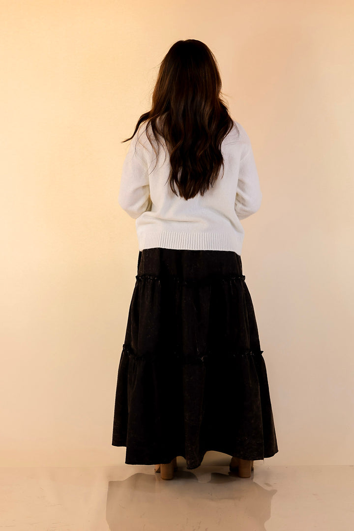 Simply Southern | Finest Touch Crewneck Sweater with Football Teddy Bear Graphic in Cream