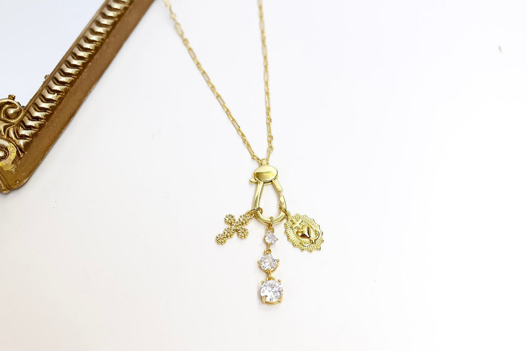 Bracha | Clarity Charm Necklace in Gold