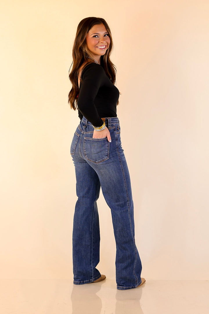 Judy Blue | Perfect Foundation Tummy Control Straight Leg Jean in Medium Wash