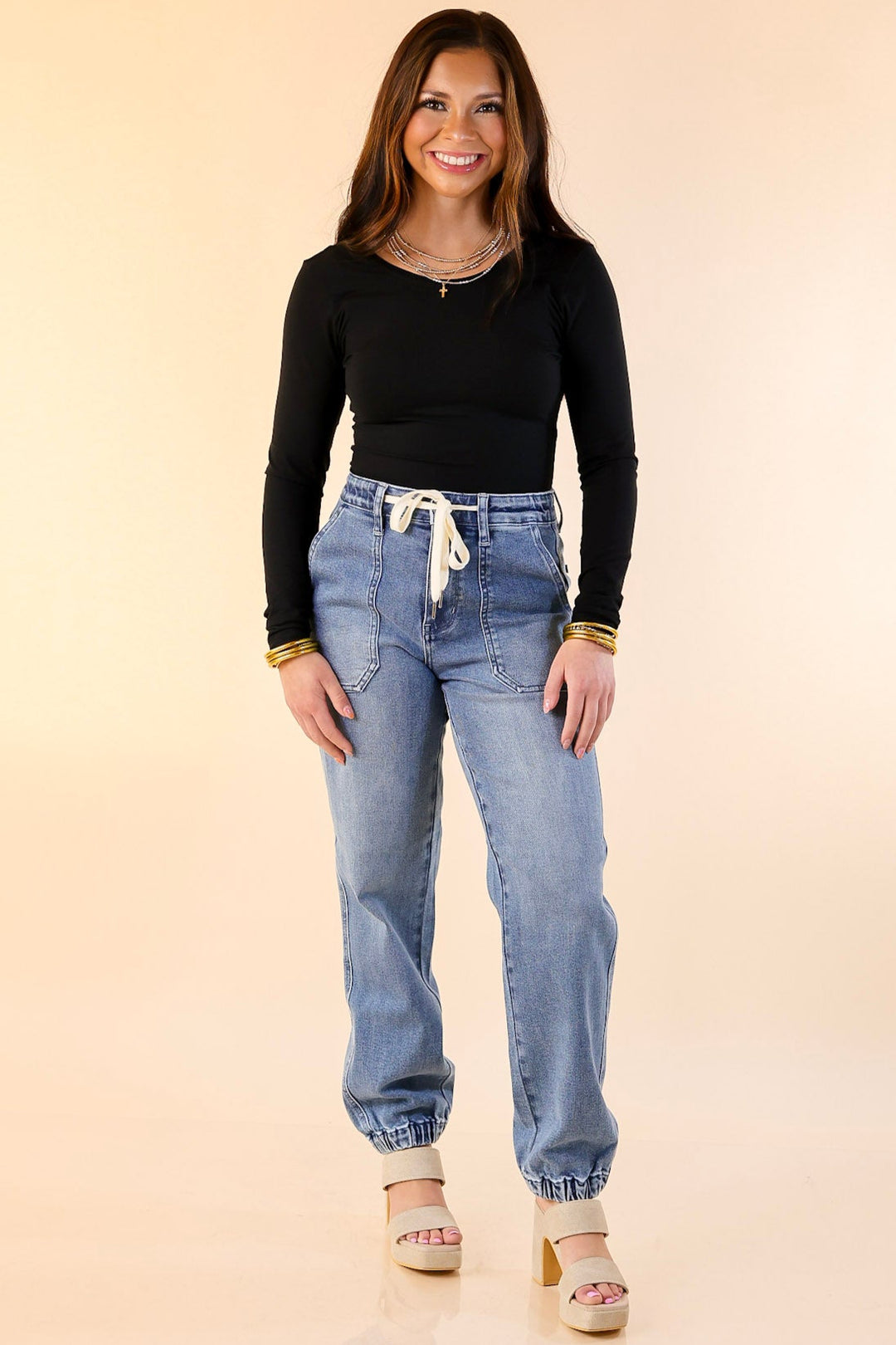 Judy Blue | Relaxed Revival Denim Jogger in Medium Wash