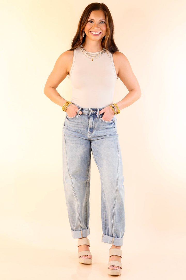 Sunshine State of Mind Tank Top Bodysuit in Beige