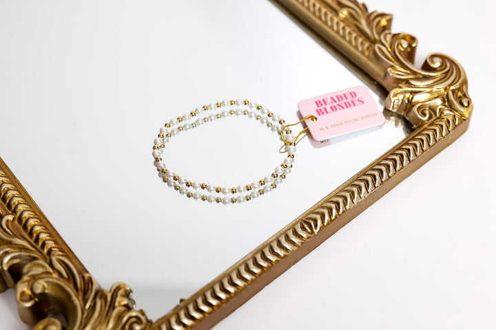 Beaded Blondes | Demi Bracelet in White