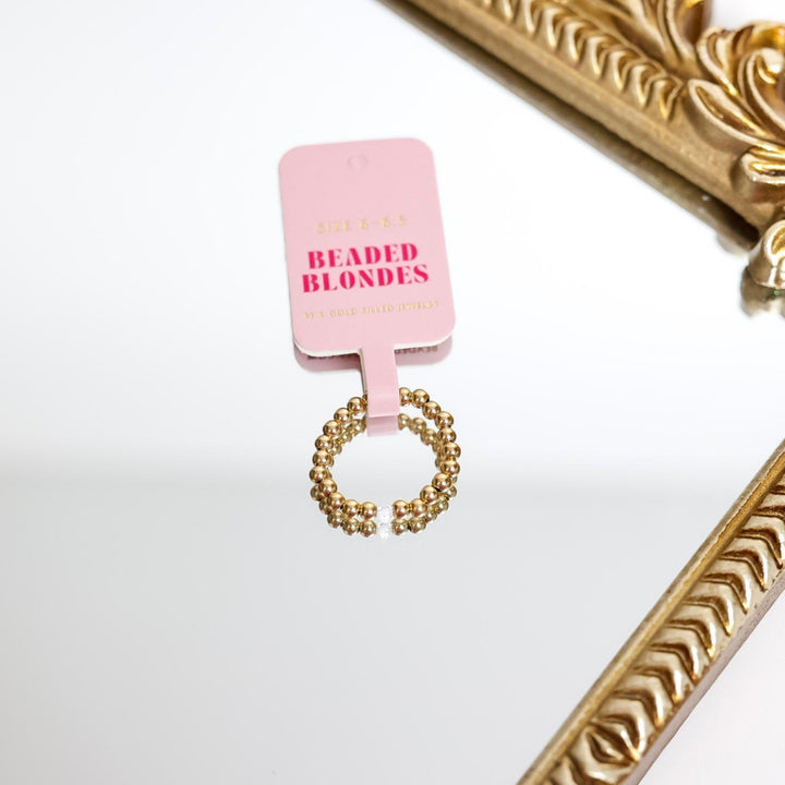 Beaded Blondes | Rev Ring in White