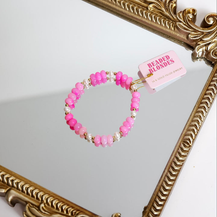 Beaded Blondes | Pink Skies Gemstone Bracelet