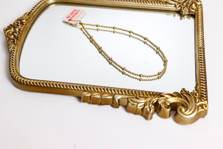 Beaded Blondes | Olive Gold Beaded Necklace