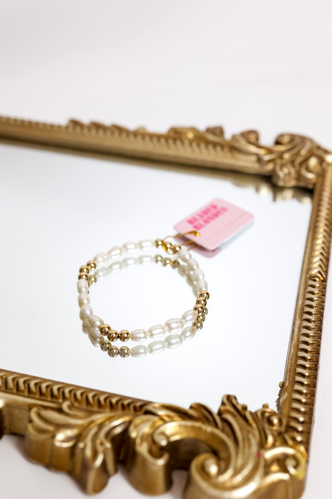 Beaded Blondes | Willow Pearl Bracelet in Gold