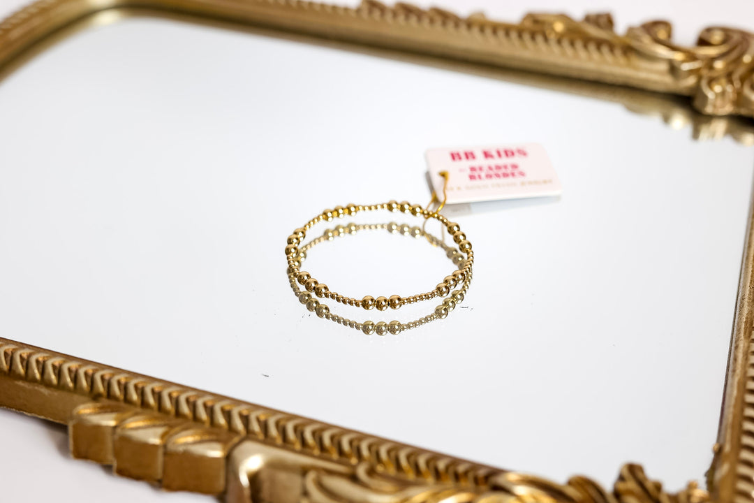 Beaded Blondes | Babies ILY Gold Bracelet