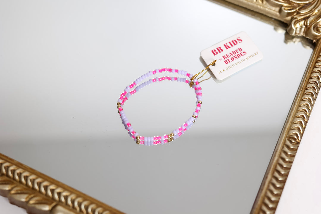 Beaded Blondes | Babies Hot Pink & Lilac Sprinkle Bracelet