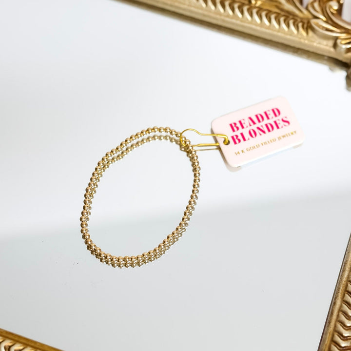 Beaded Blondes | 3MM Gold Beaded Bracelet