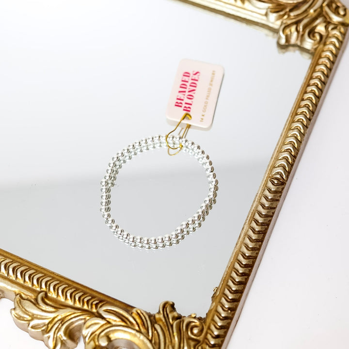 Beaded Blondes | 4MM Silver Beaded Bracelet