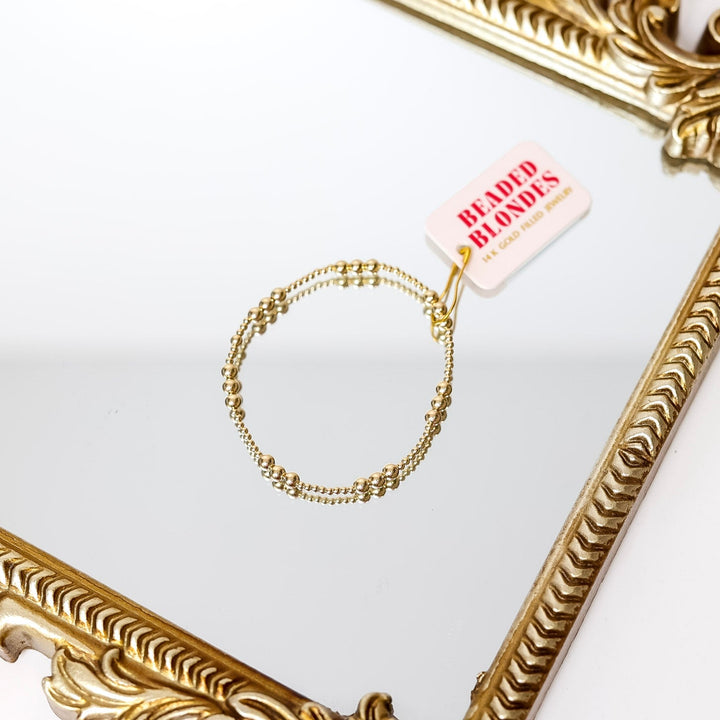 Beaded Blondes | ILY Gold Bracelet