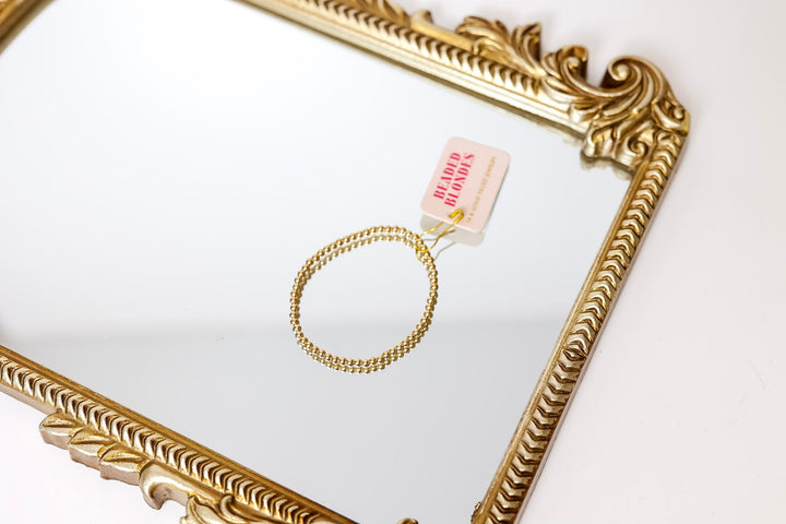 Beaded Blondes | 4MM Gold Beaded Bracelet
