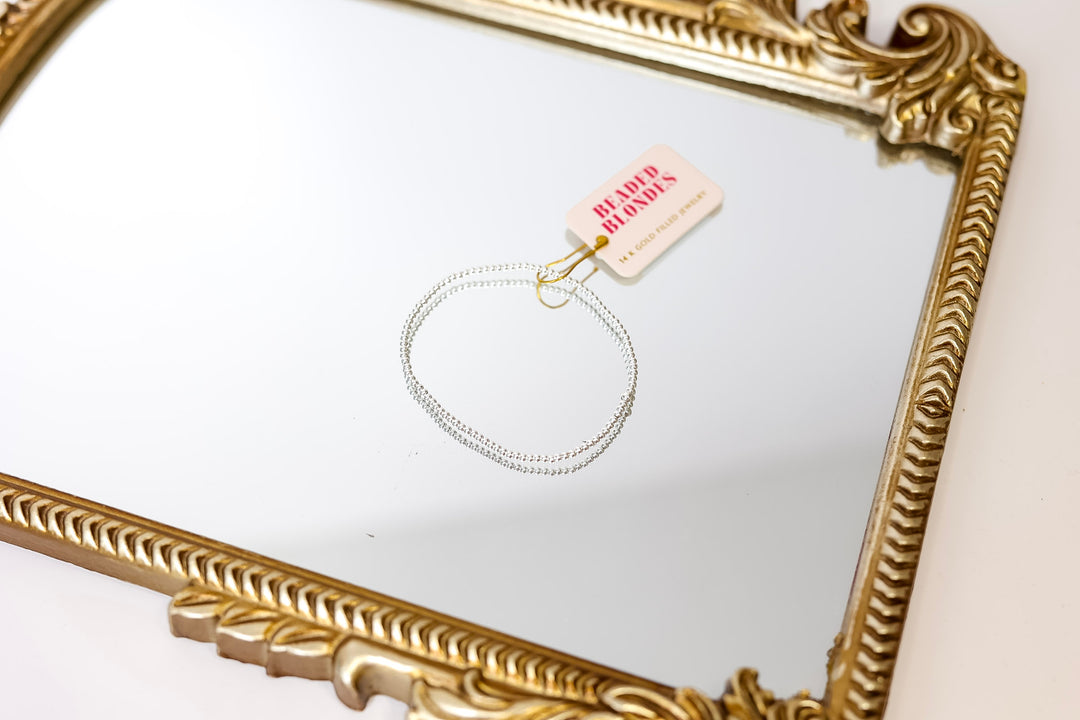 Beaded Blondes | 2MM Silver Beaded Bracelet