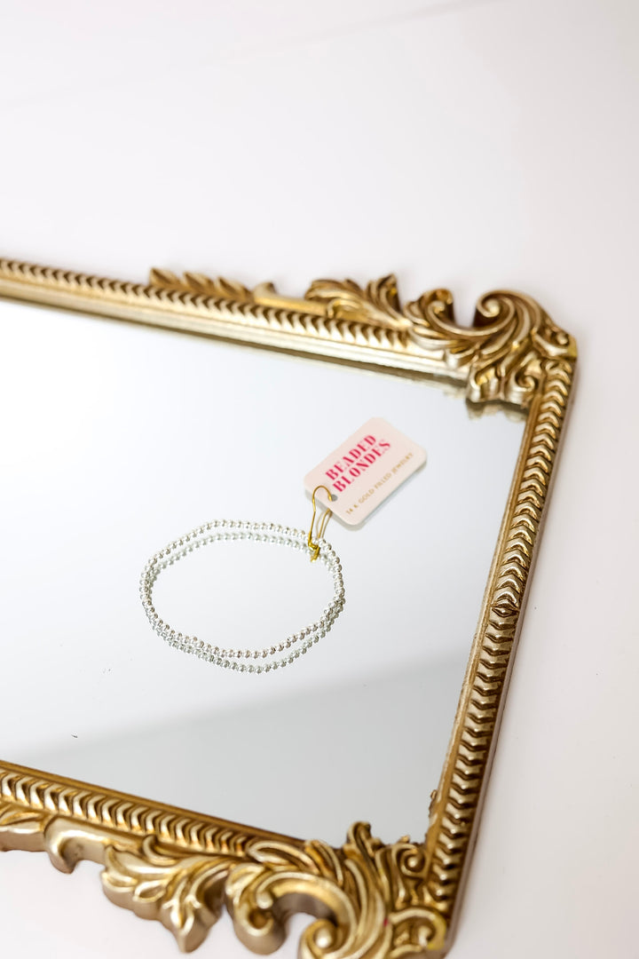 Beaded Blondes | 3MM Silver Beaded Bracelet