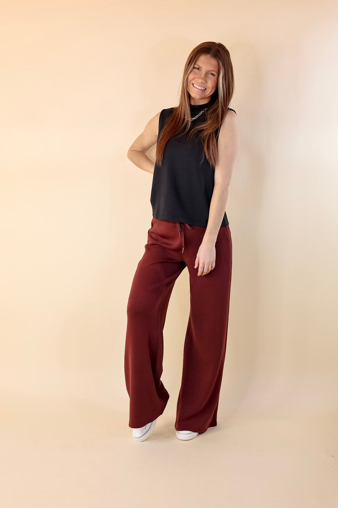 SPANX | AirEssentials Mock Neck Tank Top in Black - Giddy Up Glamour Boutique