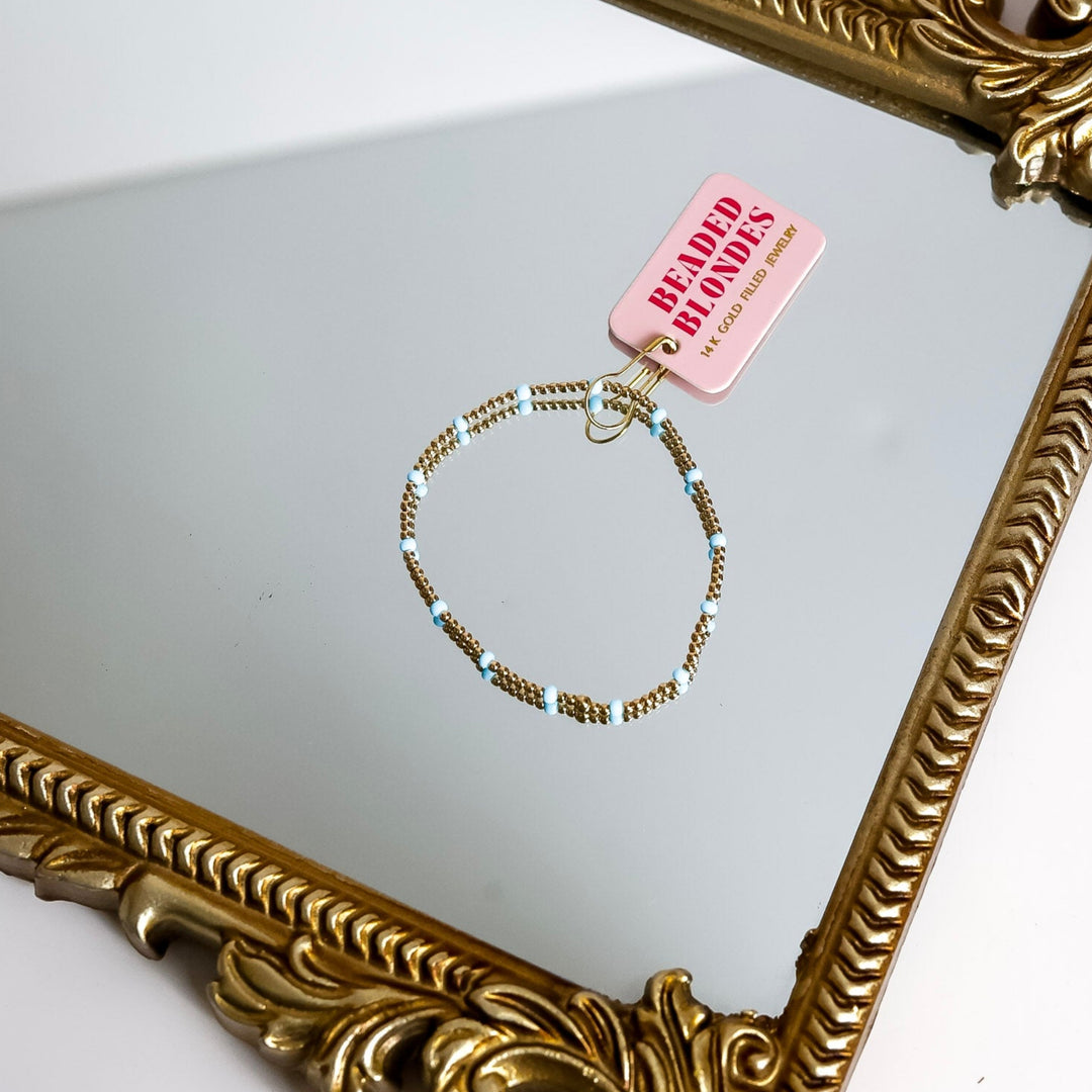 Beaded Blondes | Powder Blue Dainty Poppi Bracelet
