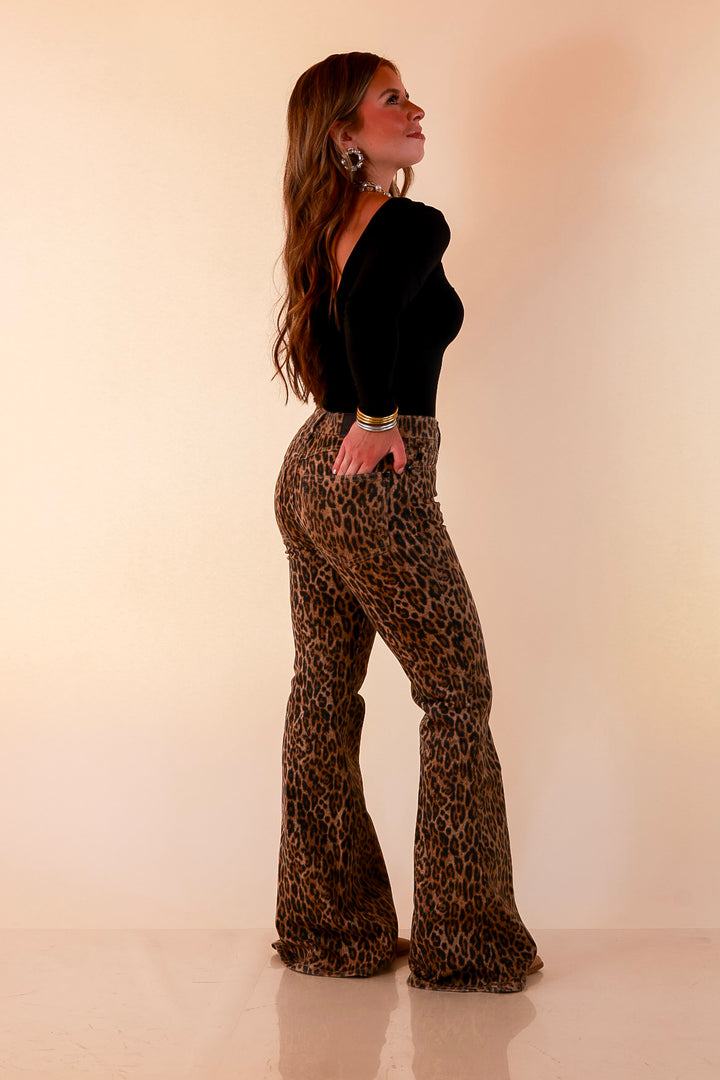 Judy Blue | Untamed Elegance Luxe Ultra Flare Jeans in Leopard Print