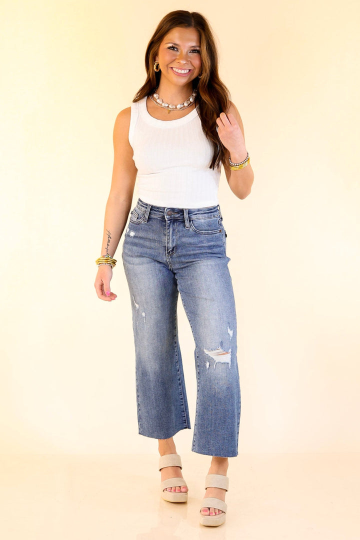 Summer Essential Cropped Sleeveless Top in White