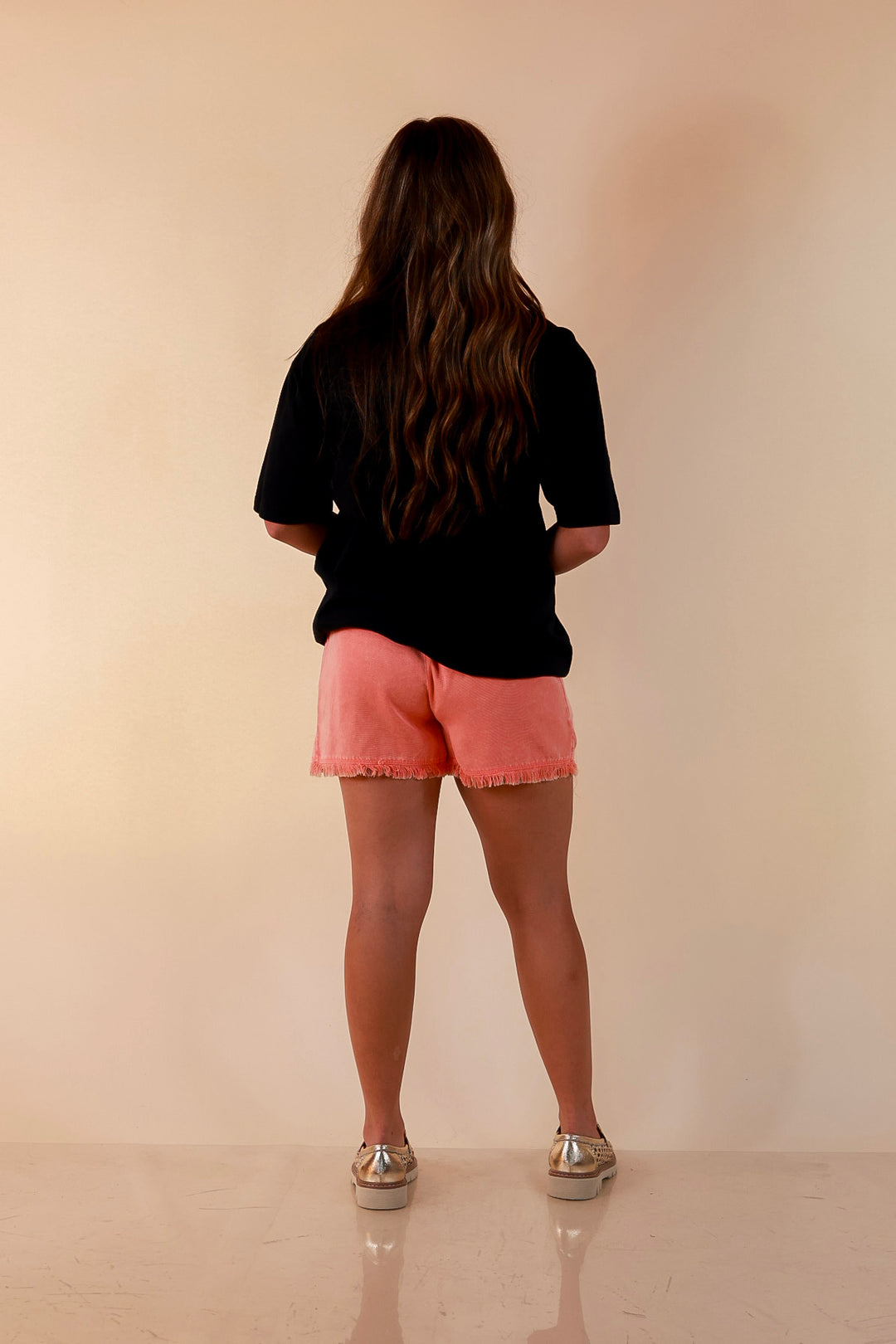 Wild Intentions "Easy" Tiger Print Short Sleeve Graphic Tee in Black