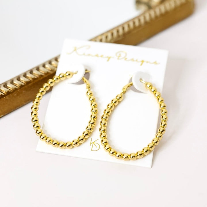 Kinsey Designs | Atlas Beaded Hoop Earrings in Gold