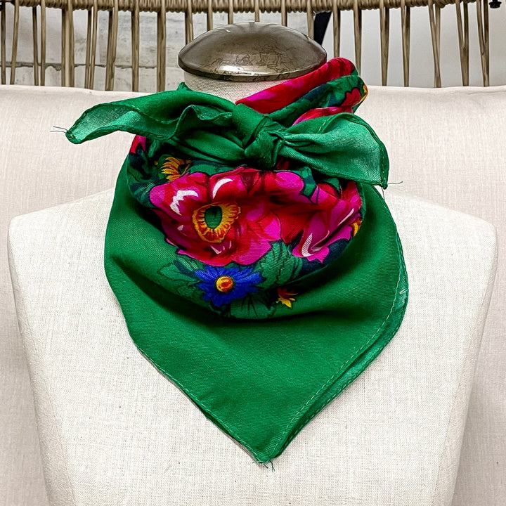 Rodeo Quincy | Rose Garden Wild Rag in Green