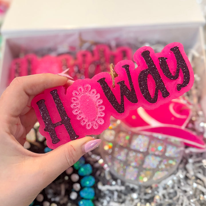 Hot Pink Howdy Freshie in Various Scents