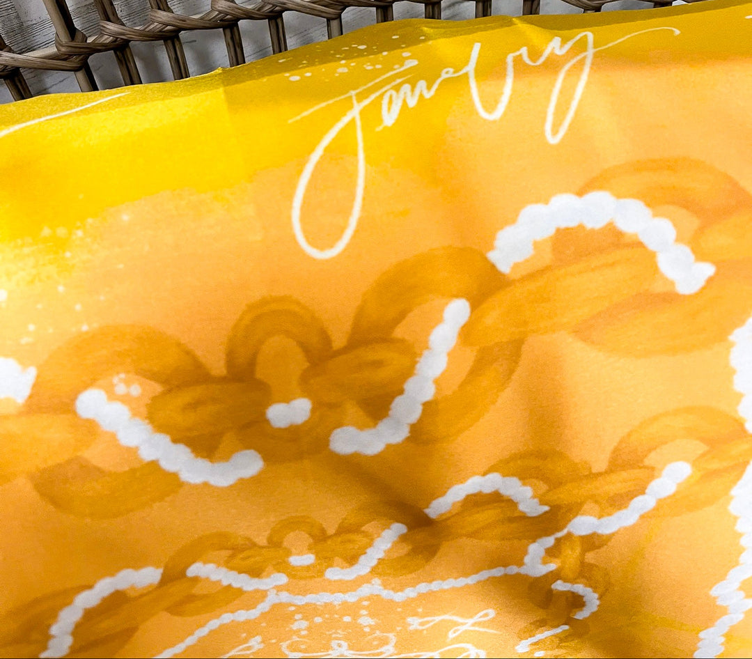 KB's Canvas | Madison Link Scarf in Yellow