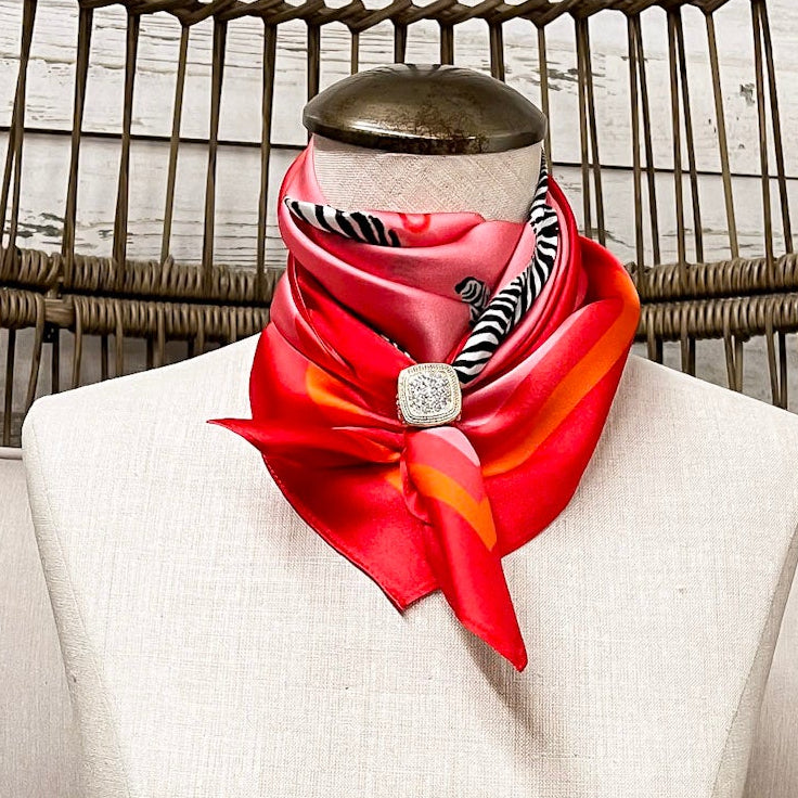 KB's Canvas | Rain or Shine Zebra Print Scarf in Pink