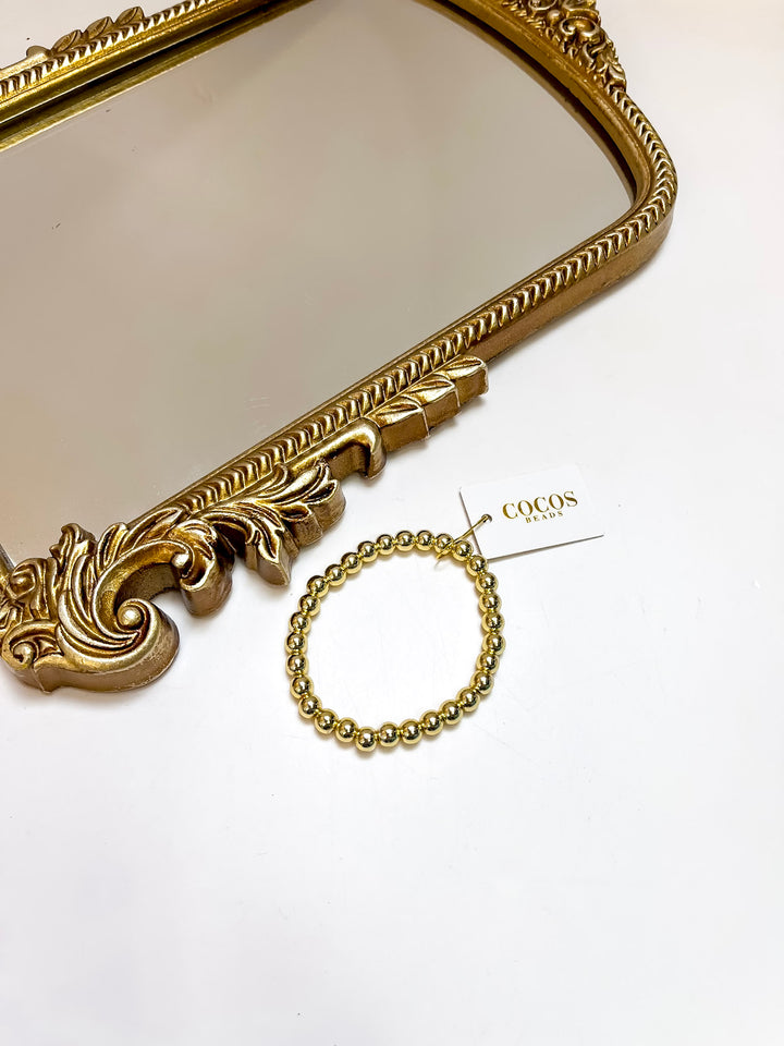 Coco's Beads and Co | The Goldie 6mm Bracelet in Gold