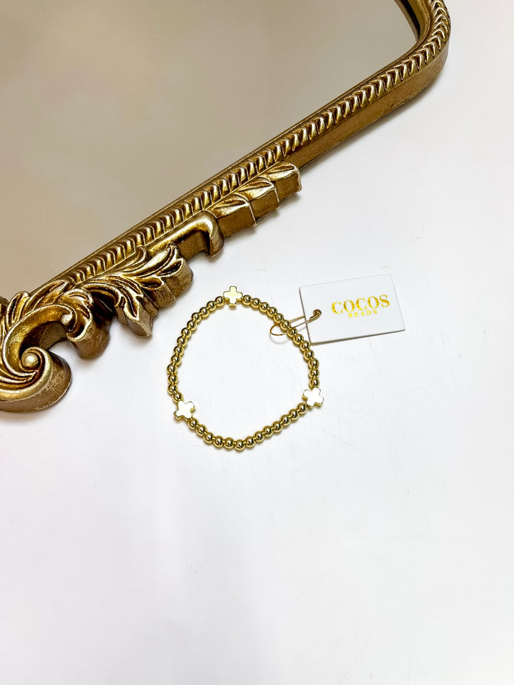 Coco's Beads and Co | The Hope Cross Bracelet in Gold
