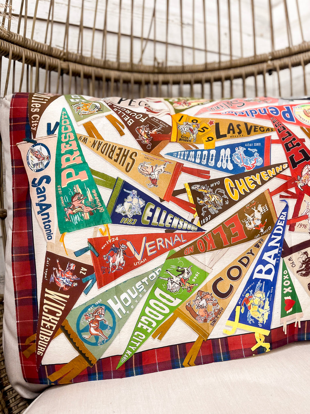 XOXO Art & Co | Rodeo Pennants Shorty Wild Rag Scarf in Multicolor