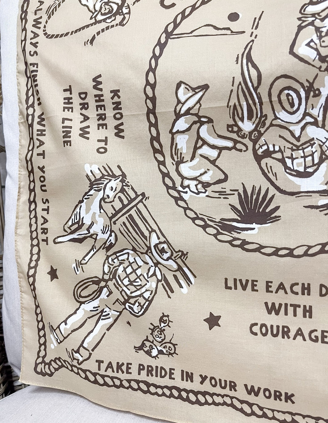 XOXO Art & Co | Code of the West Bandana Scarf