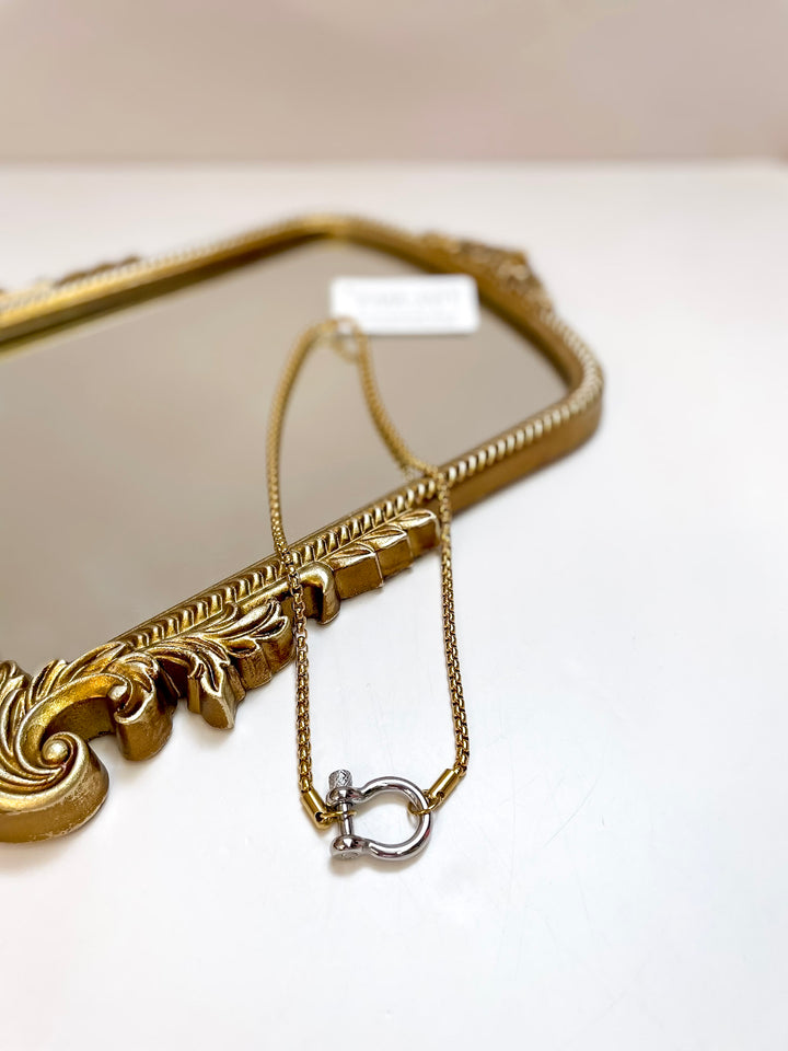 CHANSUTT PEARLS | The Locket Necklace in Gold with Silver Locket