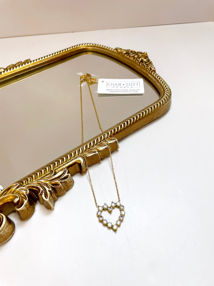 CHANSUTT PEARLS | Diamond Heart Necklace in Gold