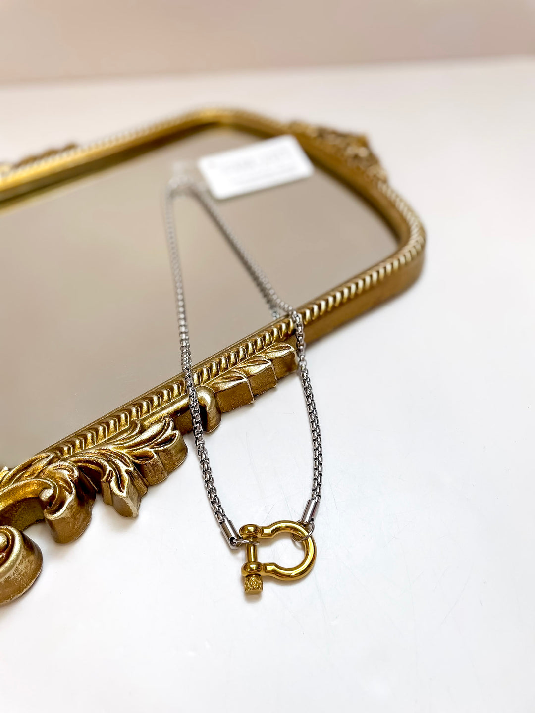 CHANSUTT PEARLS | The Locket Necklace in Silver with Gold Locket