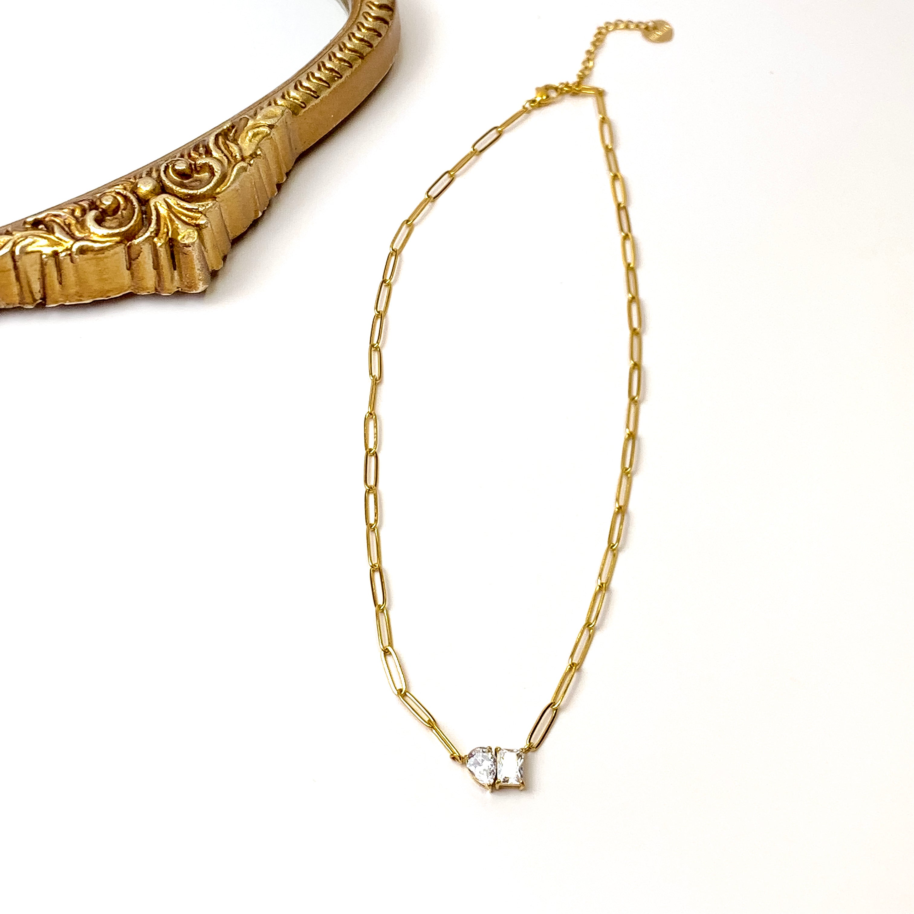 Bracha | Mindy Gold Tone Necklace - Giddy Up Glamour Boutique