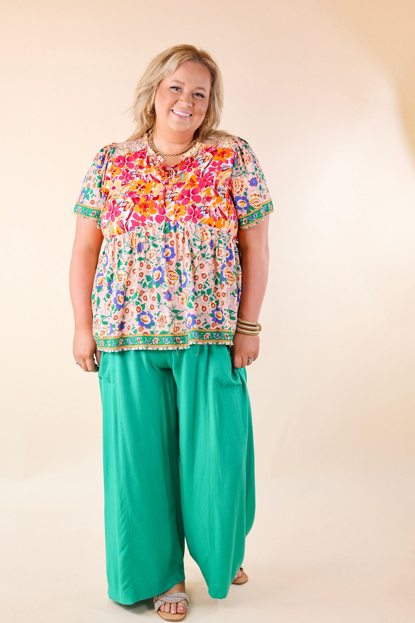 My Moment Frayed Pocket Linen Pants in Green - Giddy Up Glamour Boutique