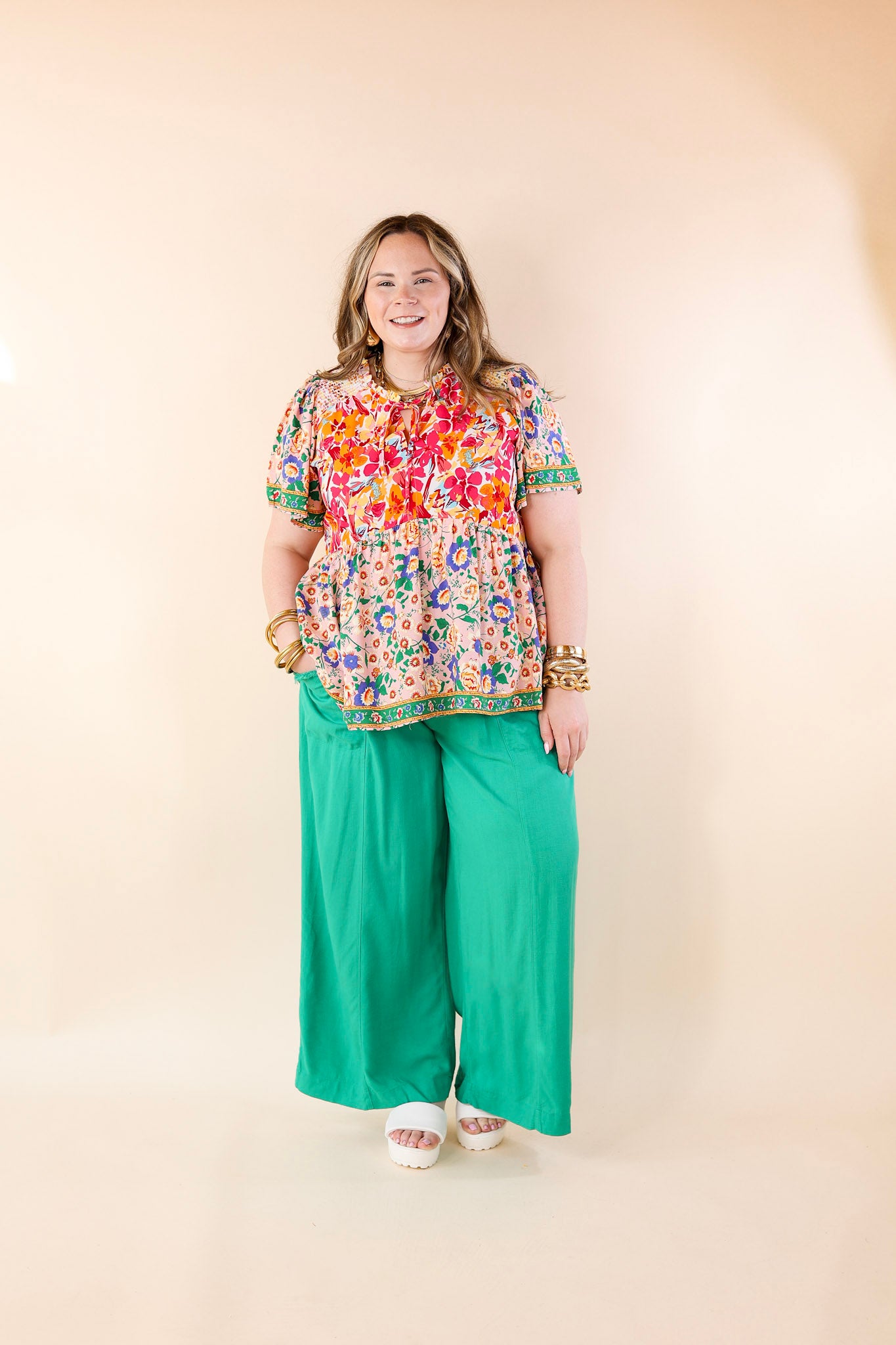 My Moment Frayed Pocket Linen Pants in Green - Giddy Up Glamour Boutique
