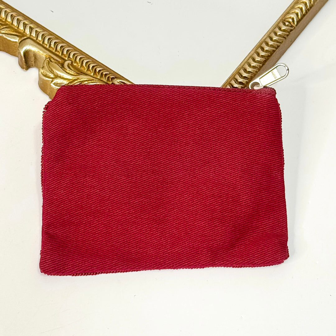 Game On! Gameday Beaded Coin Purse in Maroon