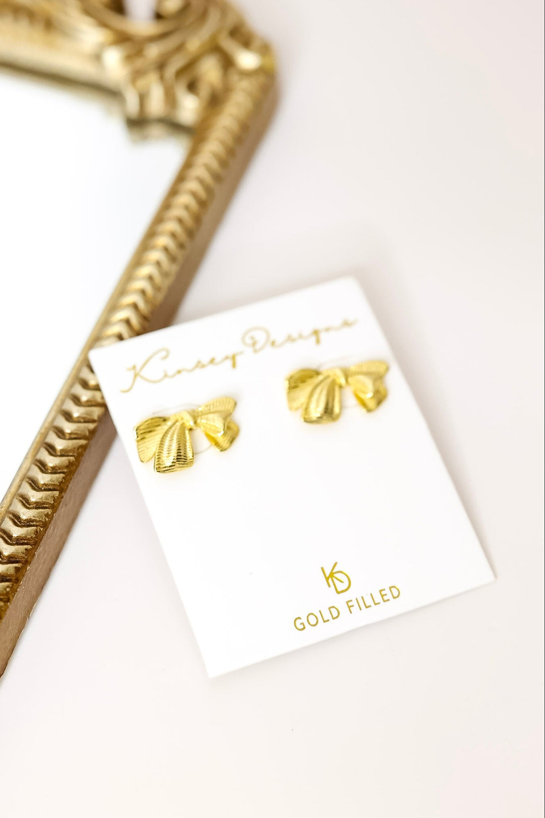 Kinsey Designs | Izzy Bow Stud Earrings in Gold